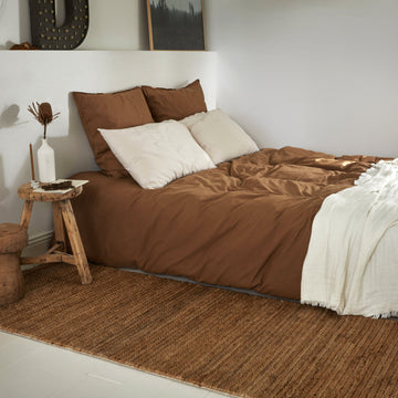 Long tapis chanvre à chevrons