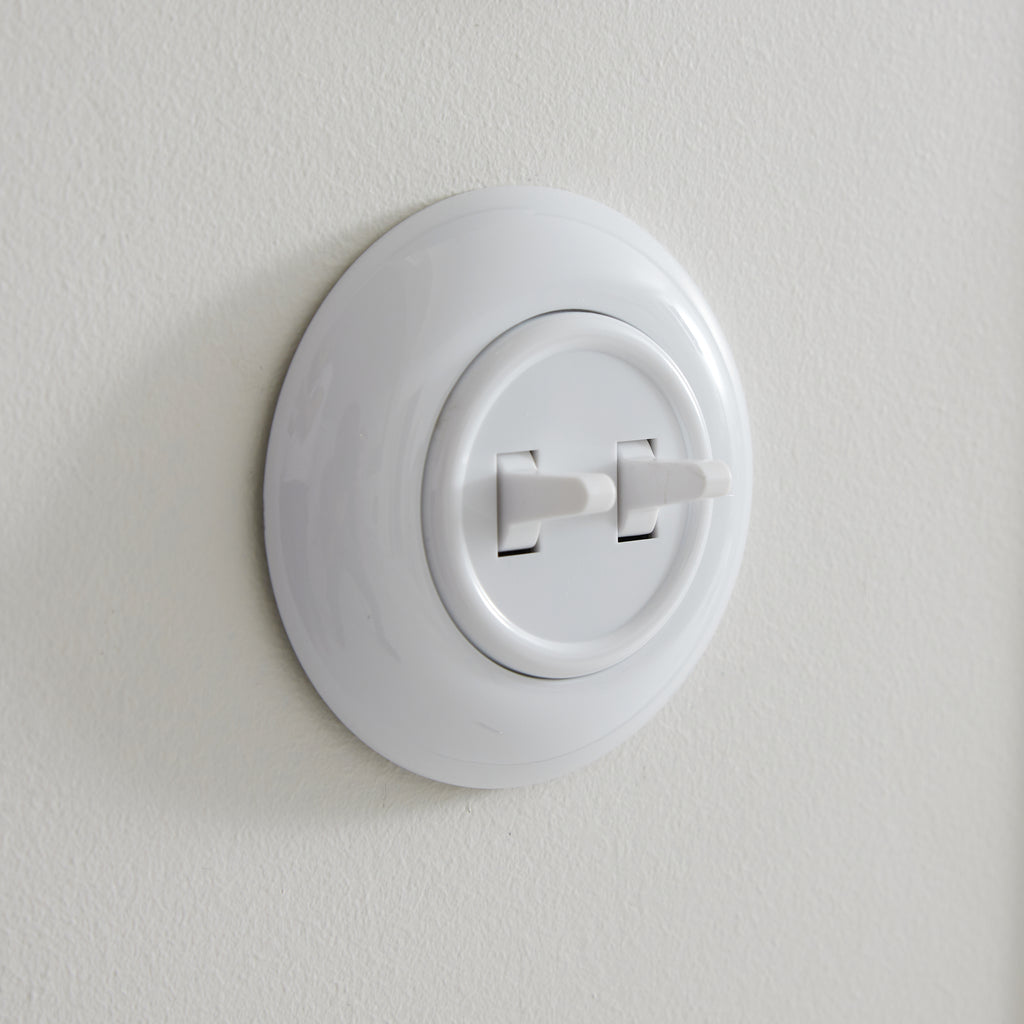 Interrupteur blanc à levier Interrupteur Double blanc