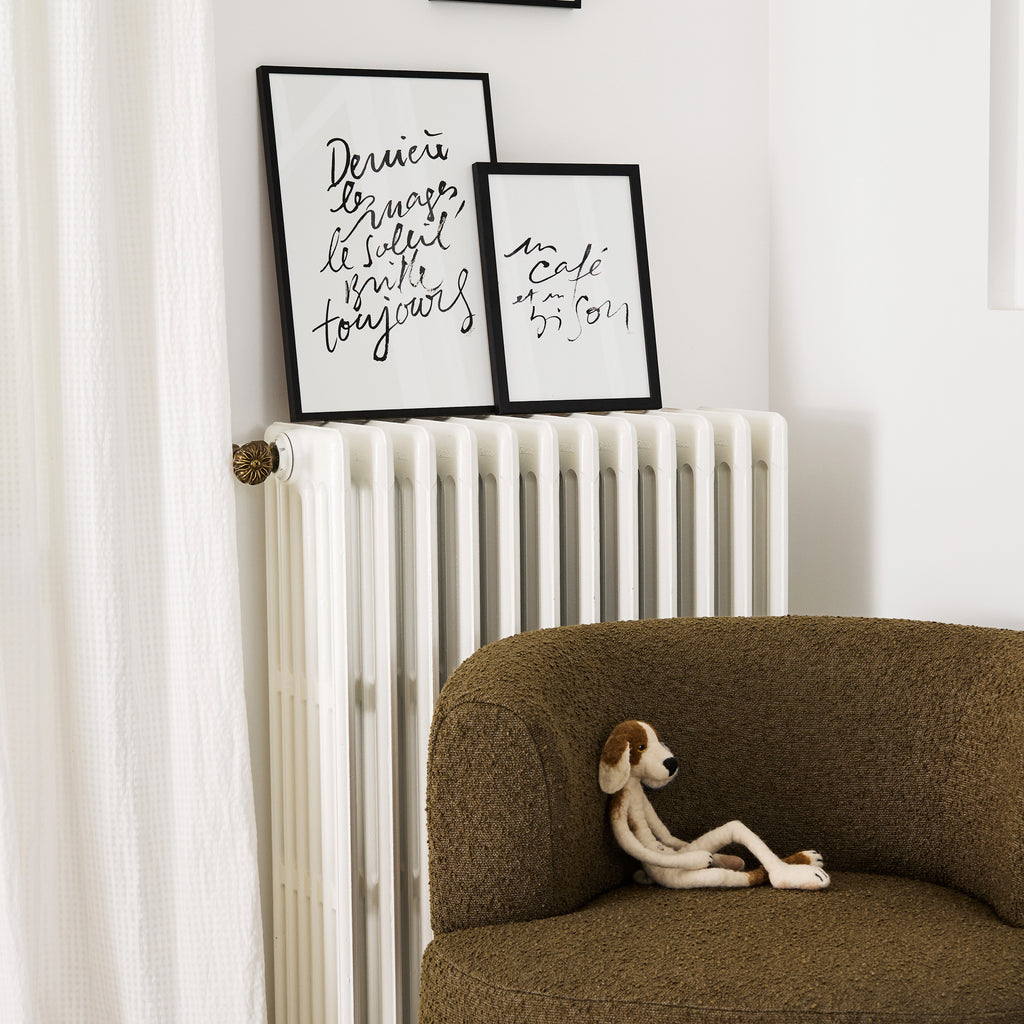 Affiche écriture noire