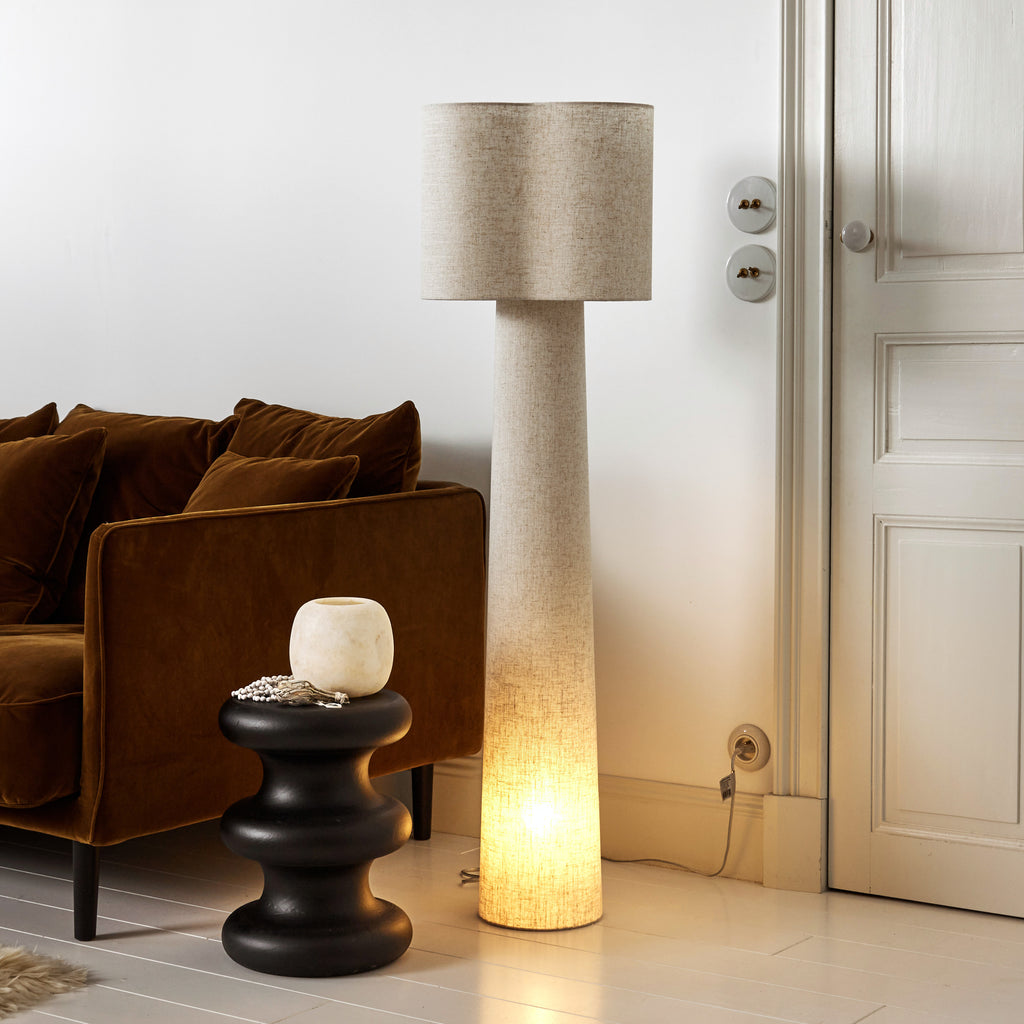 Lampadaire en tissu