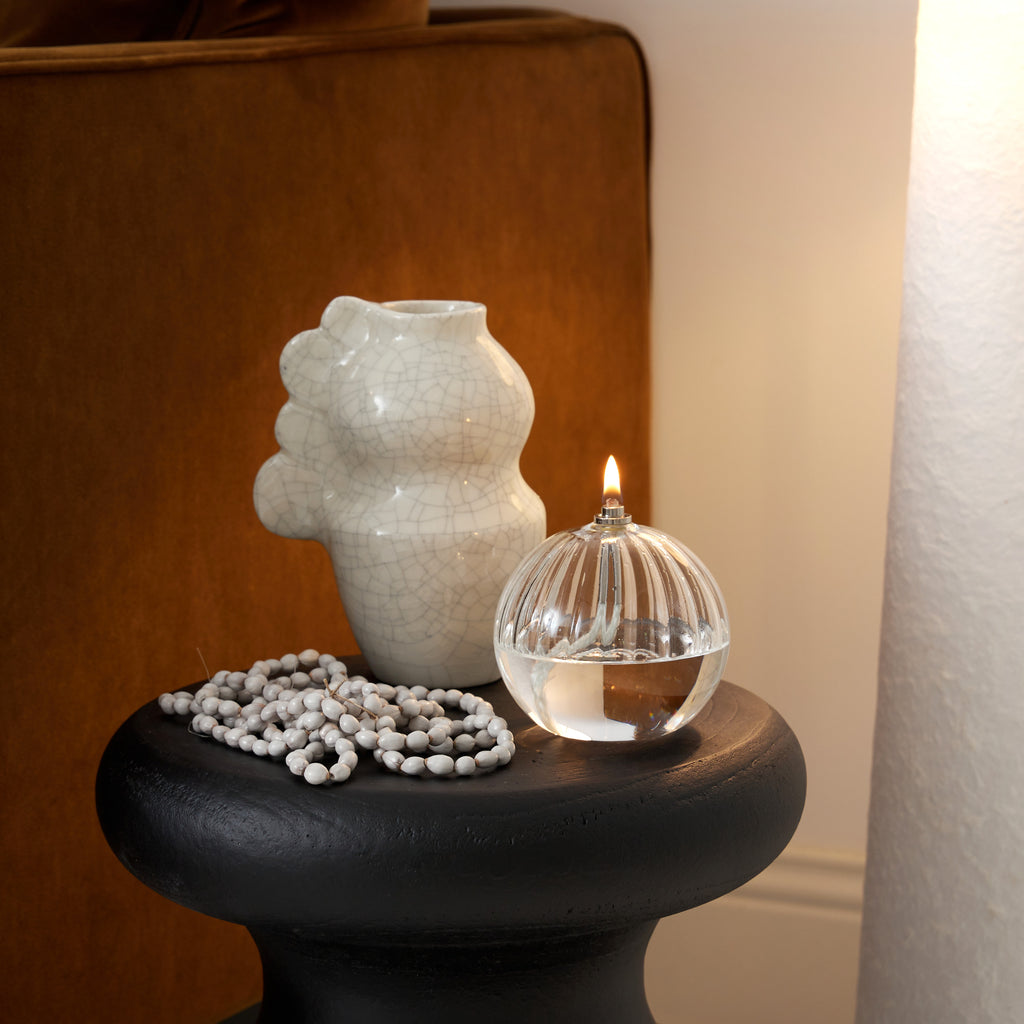 Lampe à huile striée