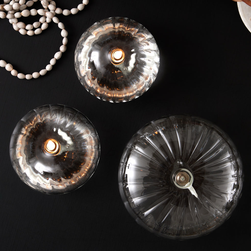 Lampe à huile striée