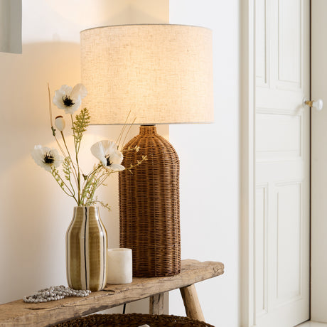 Lampe Almanita en rotin