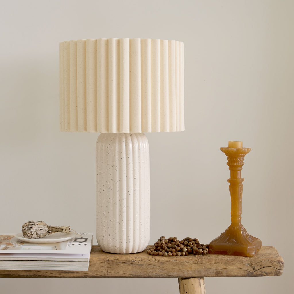 lampe à poser cannelé