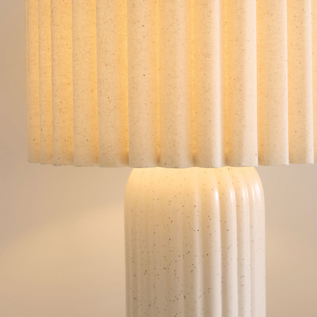 lampe à poser cannelé