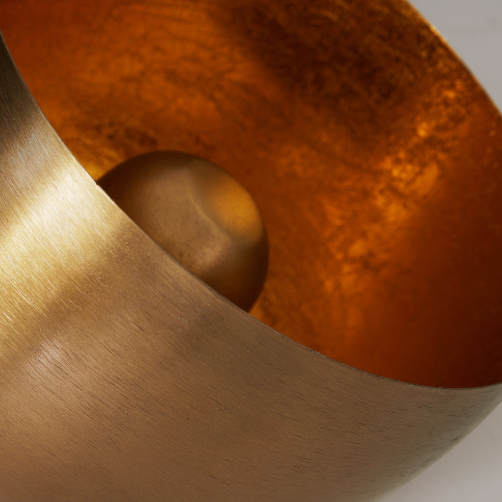 Lampe Cloche dorée M