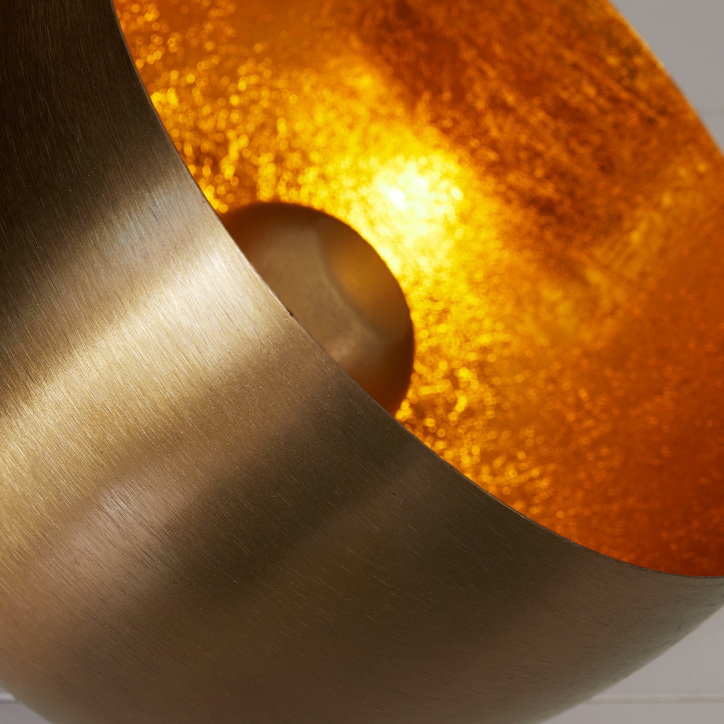 Lampe Cloche dorée M