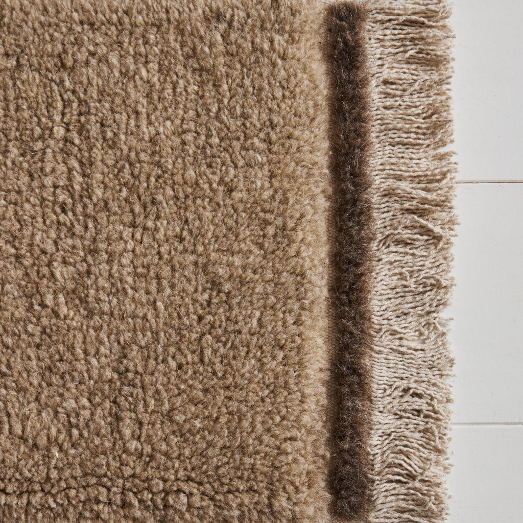 Tapis en laine couloir - Beige/Gris/Marron