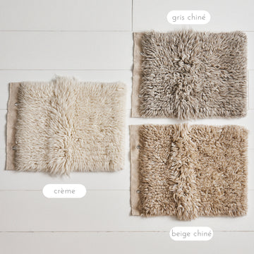 Lot de 3 échantillons pour tapis en laine ligne