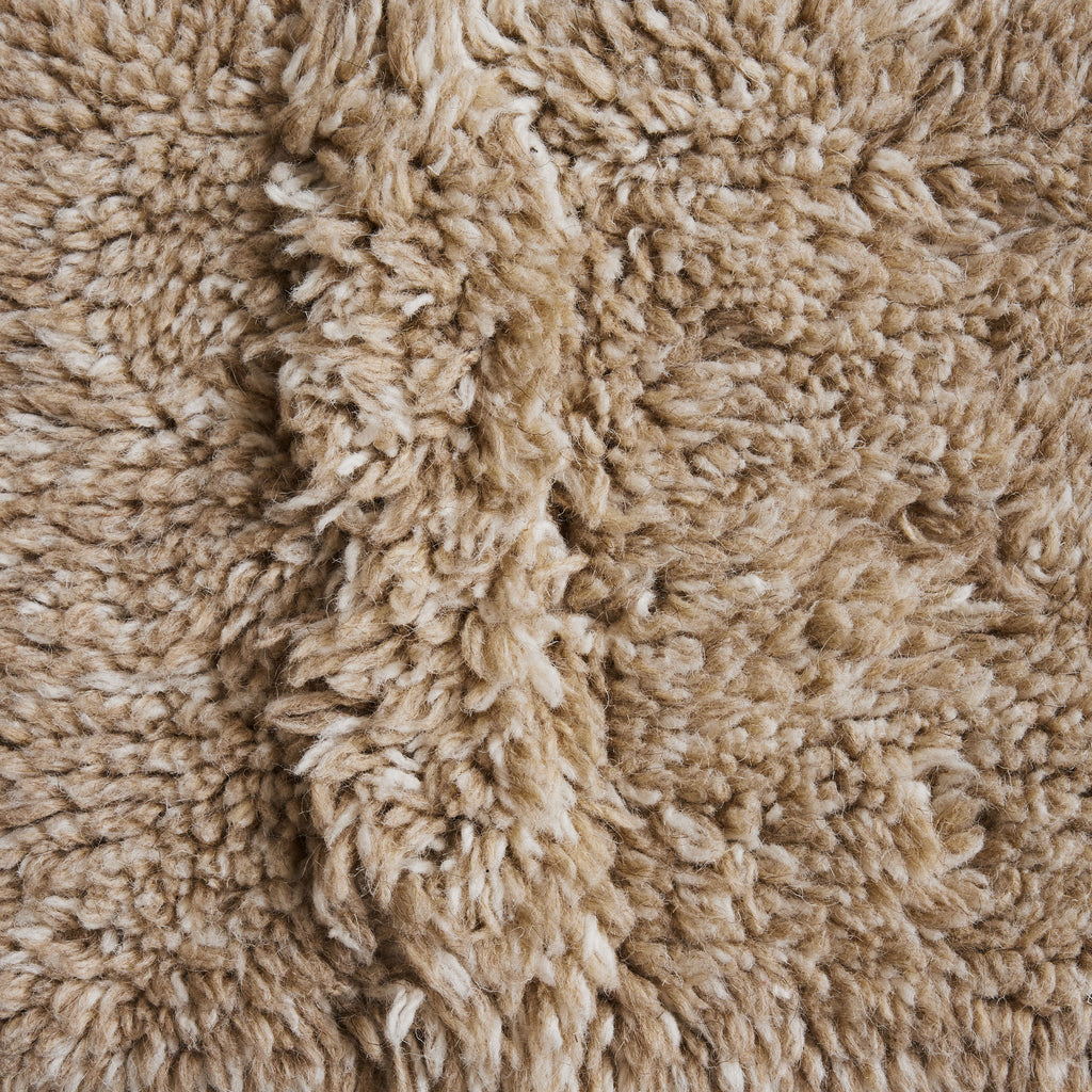 Tapis en laine Ligne Gris/ Beige