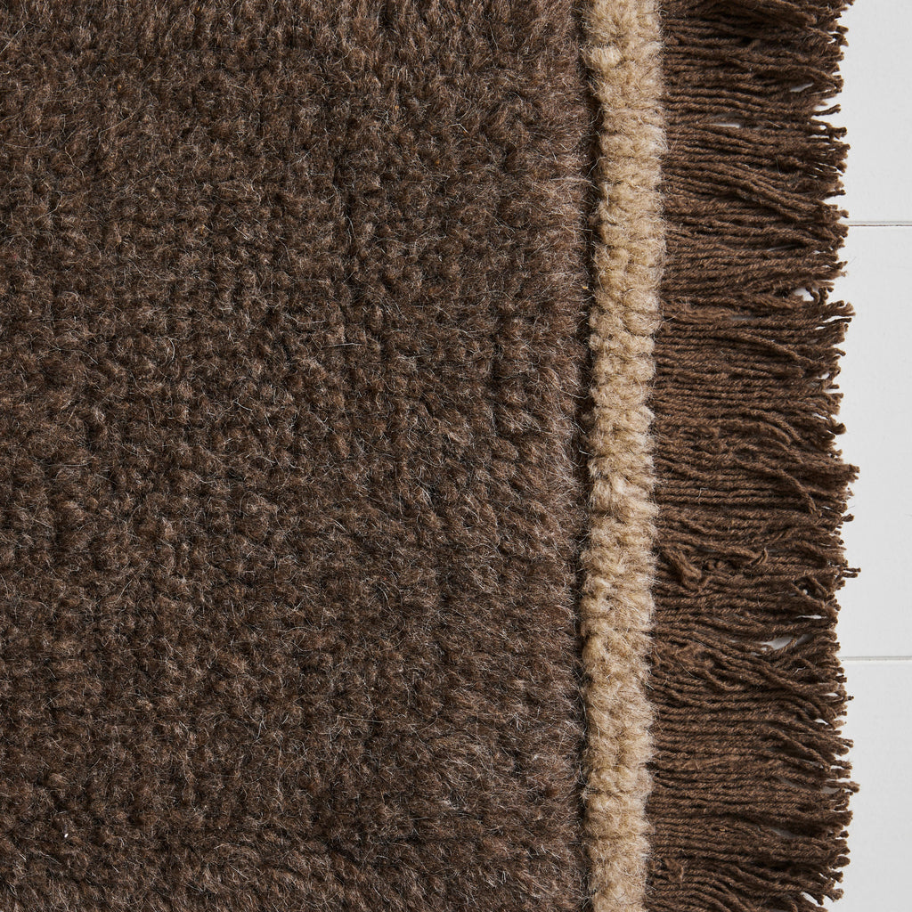 Tapis en laine couloir - Beige/Gris/Marron