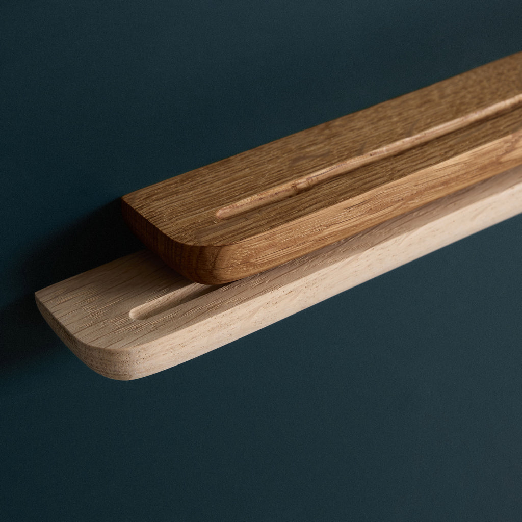 Lot de 2 étagères fines en bois