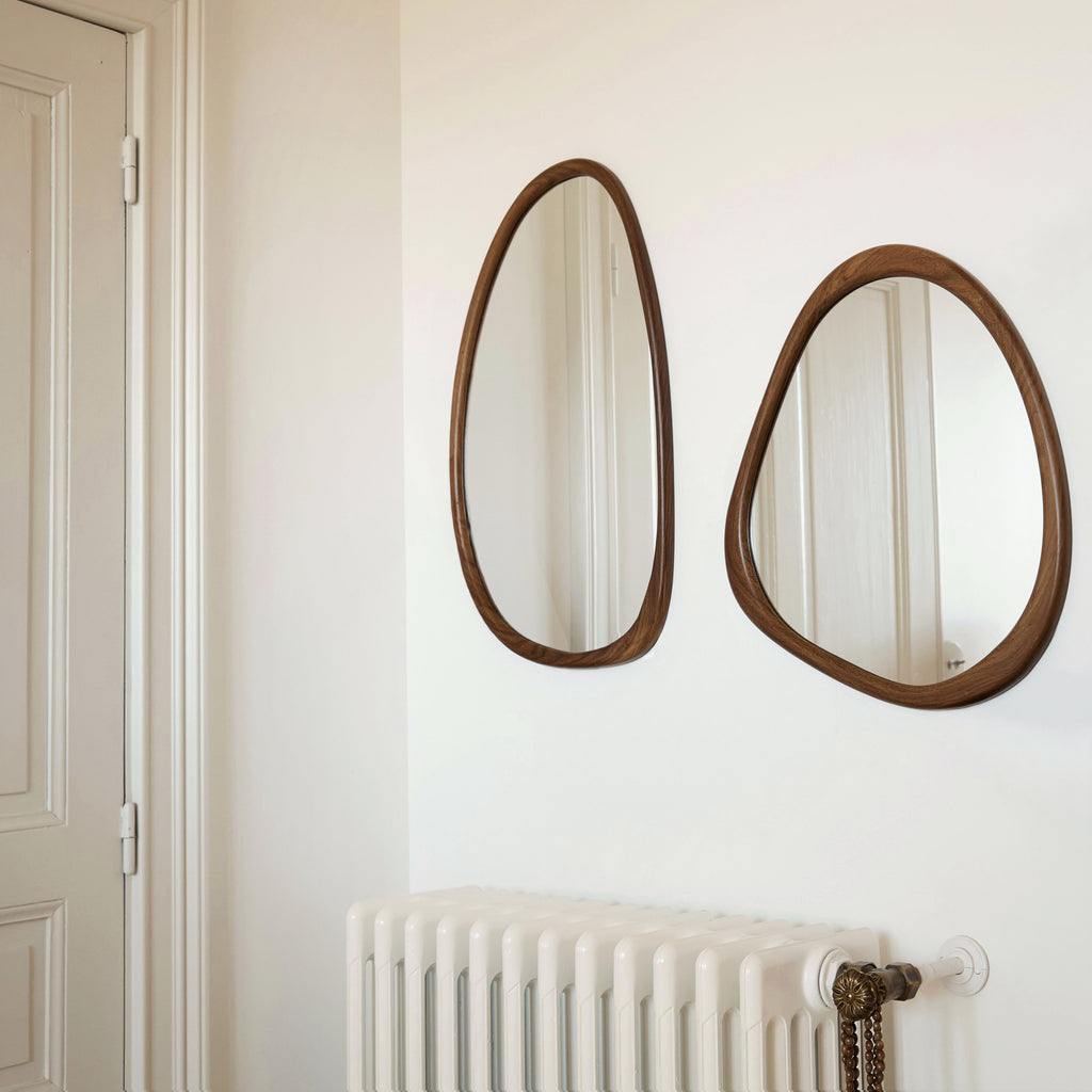 Miroir organique en bois