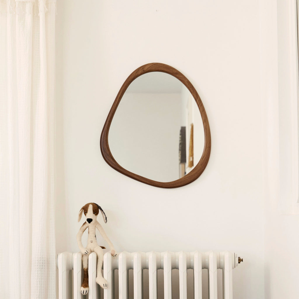 Miroir organique en bois
