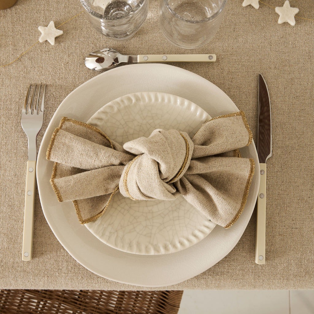 Serviette / Set de table beige