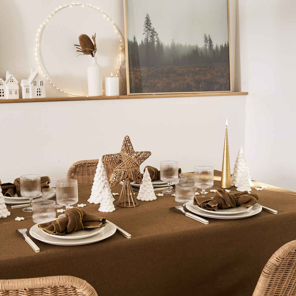 Serviette / Set de table marron