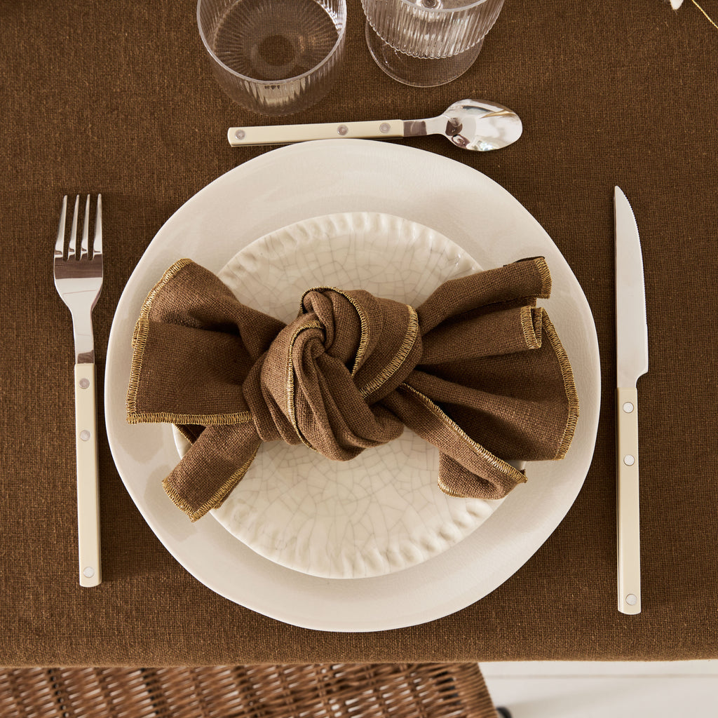 Serviette / Set de table marron