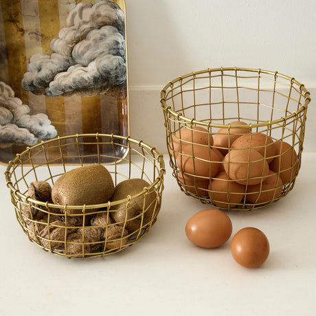 Panier doré