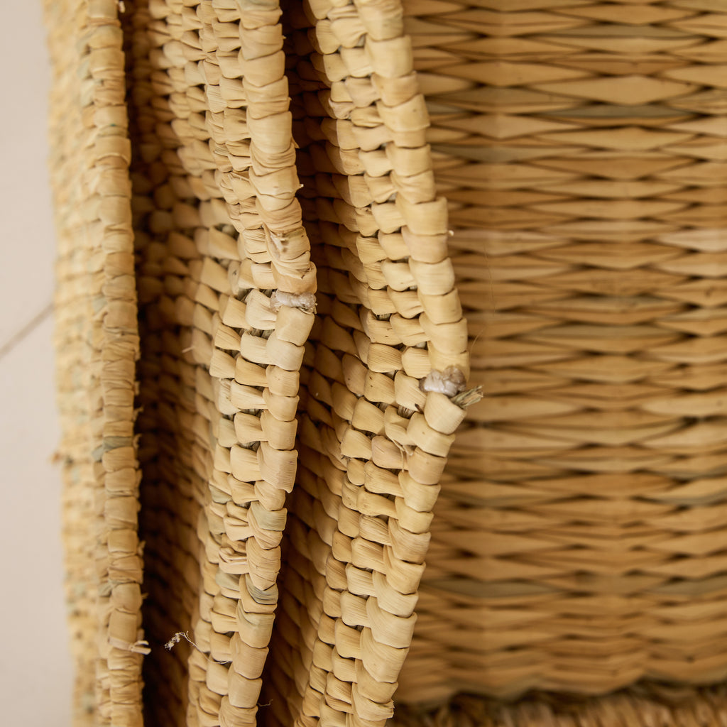 Panier tressé rectangulaire