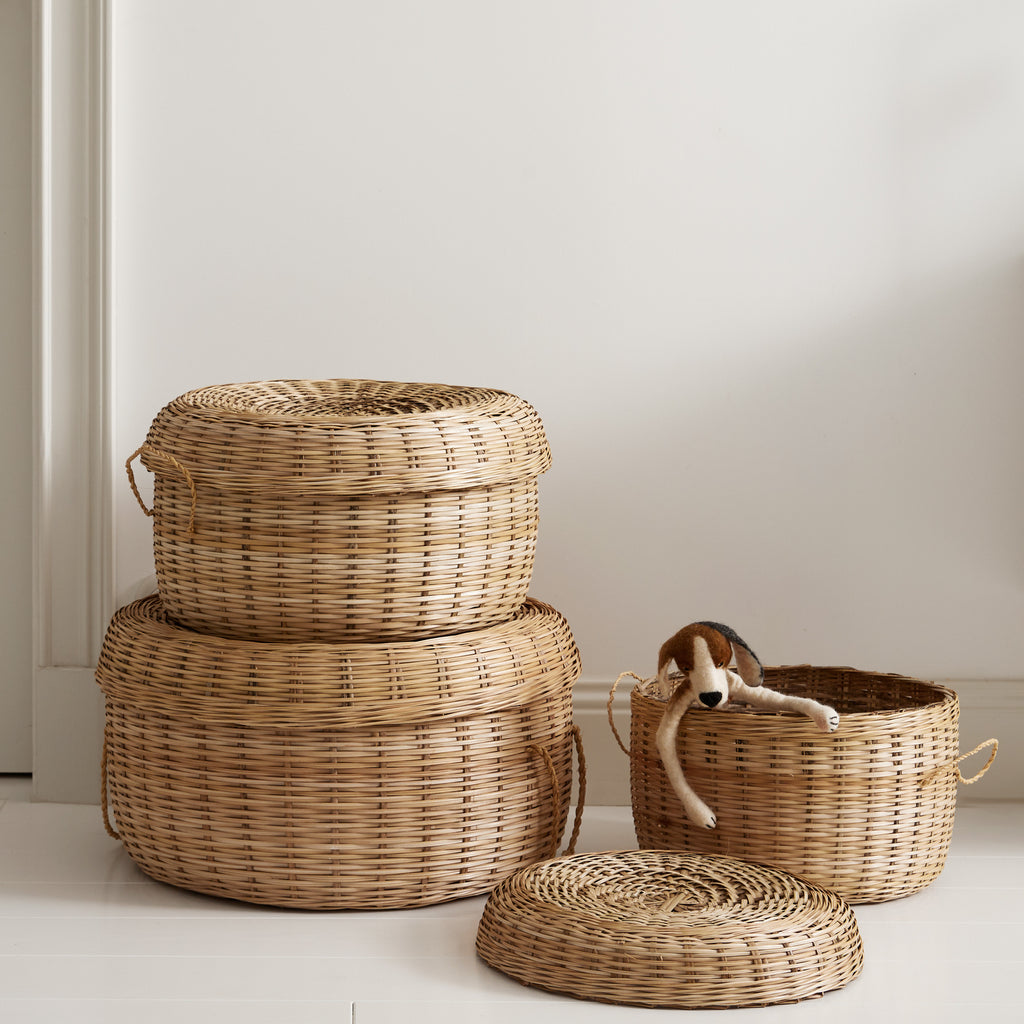 Panier avec couvercle