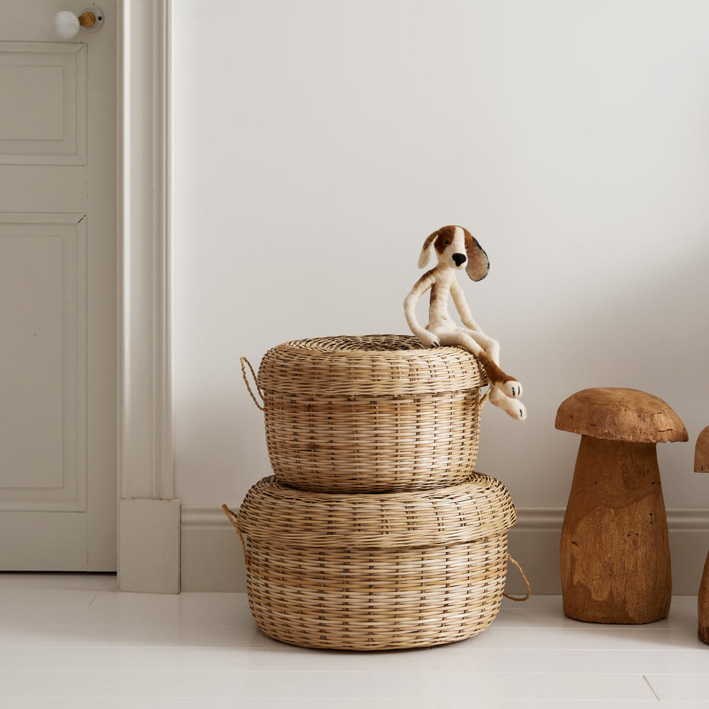 Panier avec couvercle