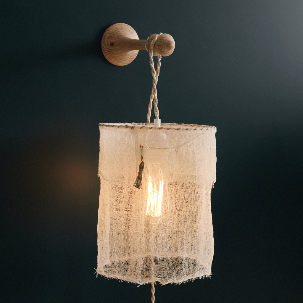 Porte-luminaire en bois