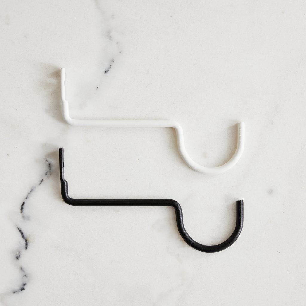 Patère Porte luminaire noir ou blanc