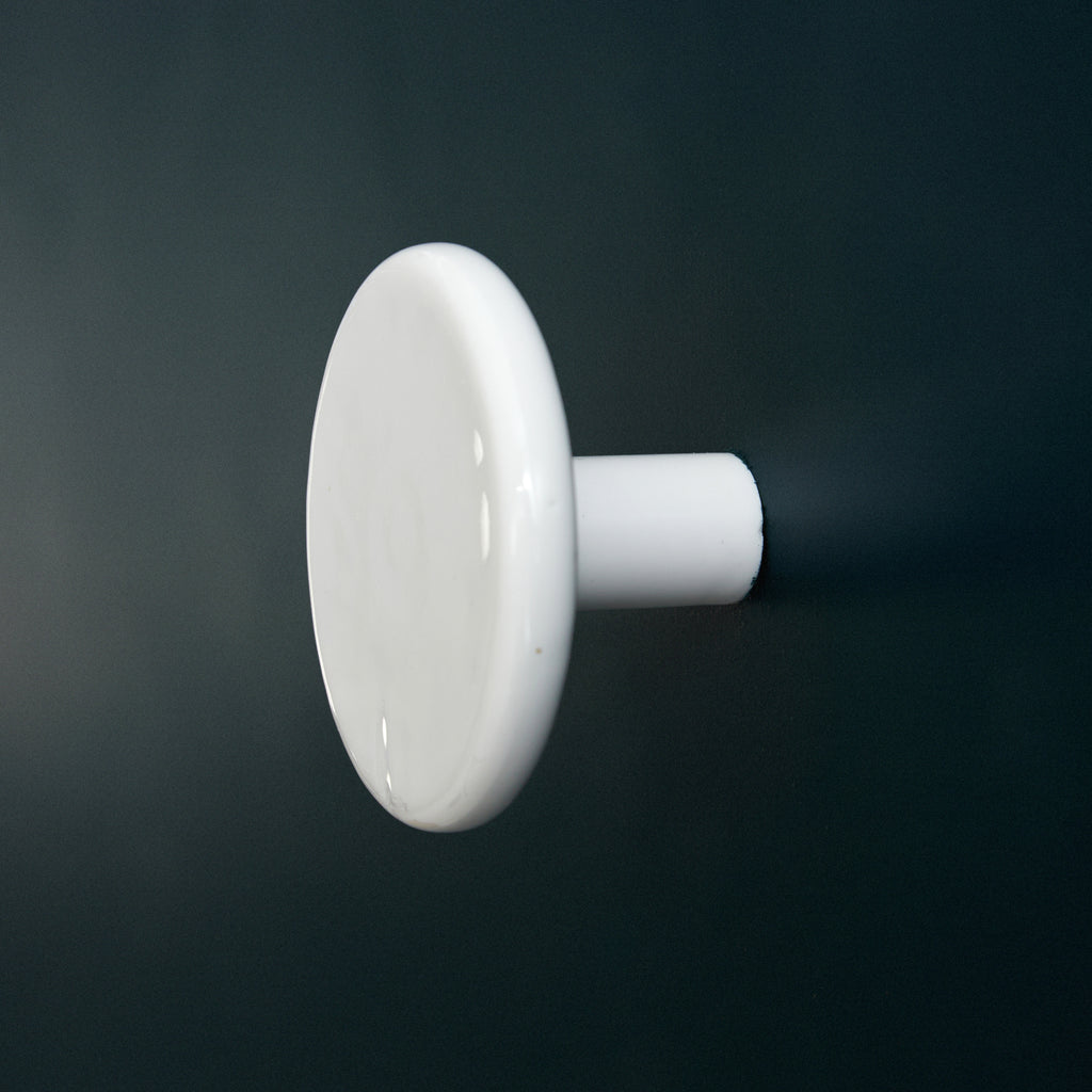 Patère ronde blanche