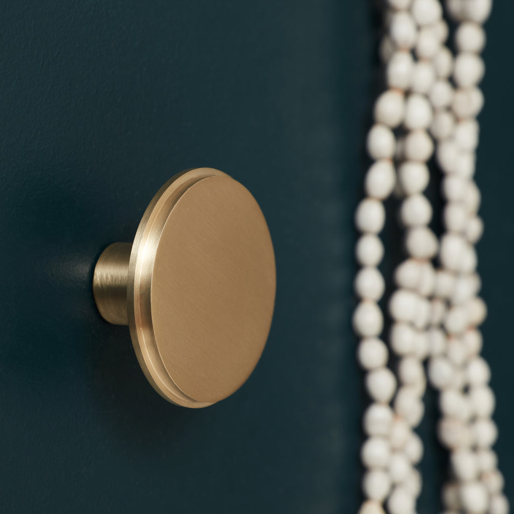 Patère ronde en laiton