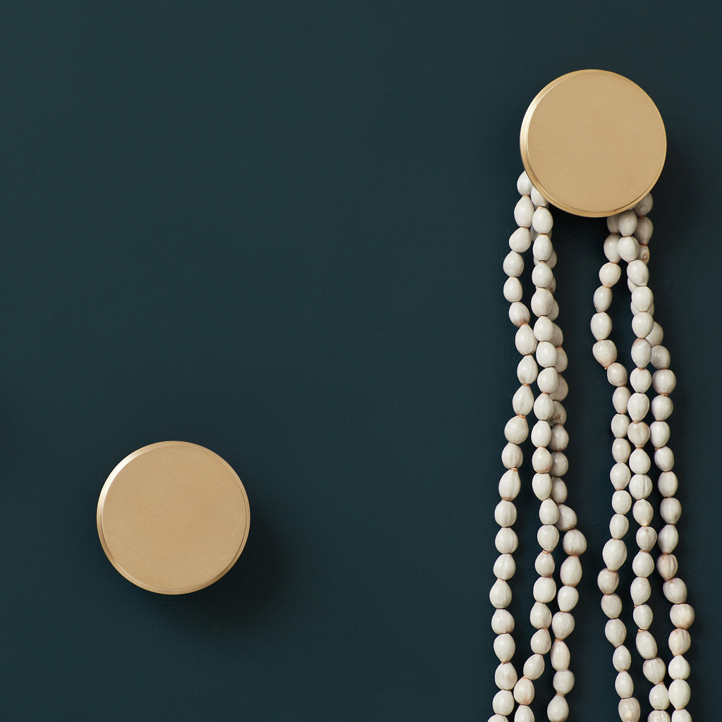 Patère ronde en laiton