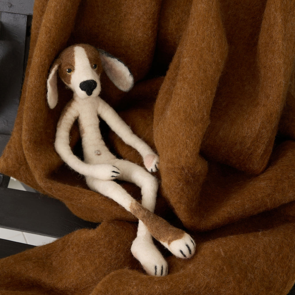 Plaid Terracota à franges