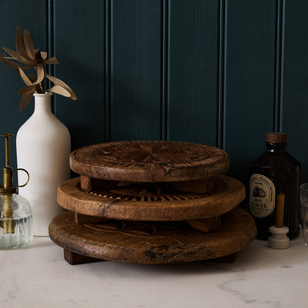 Plateau en bois brut naturel