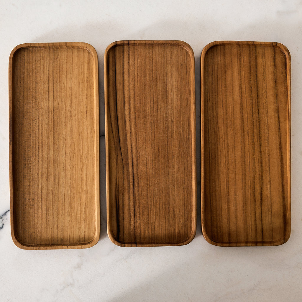 Plateau rectangulaire en Teck