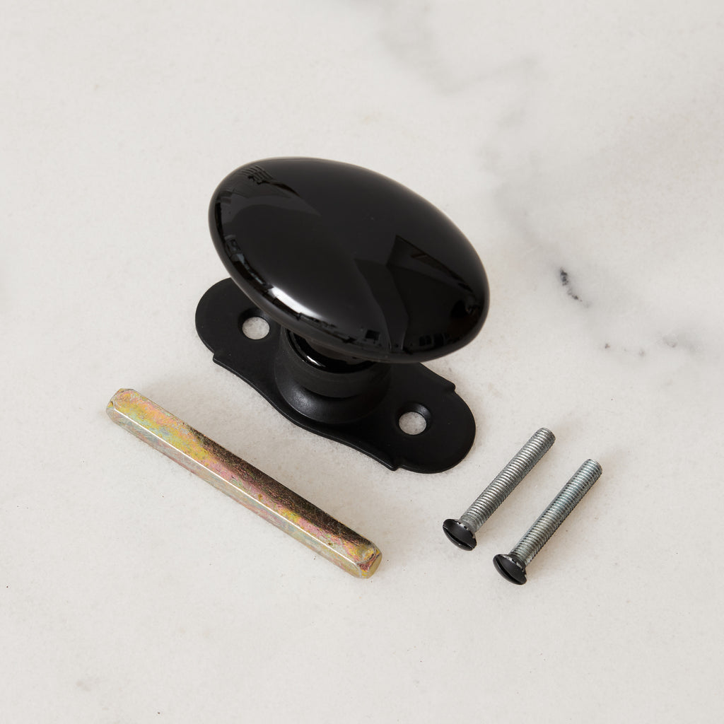 Poignée fenêtre en porcelaine Noire