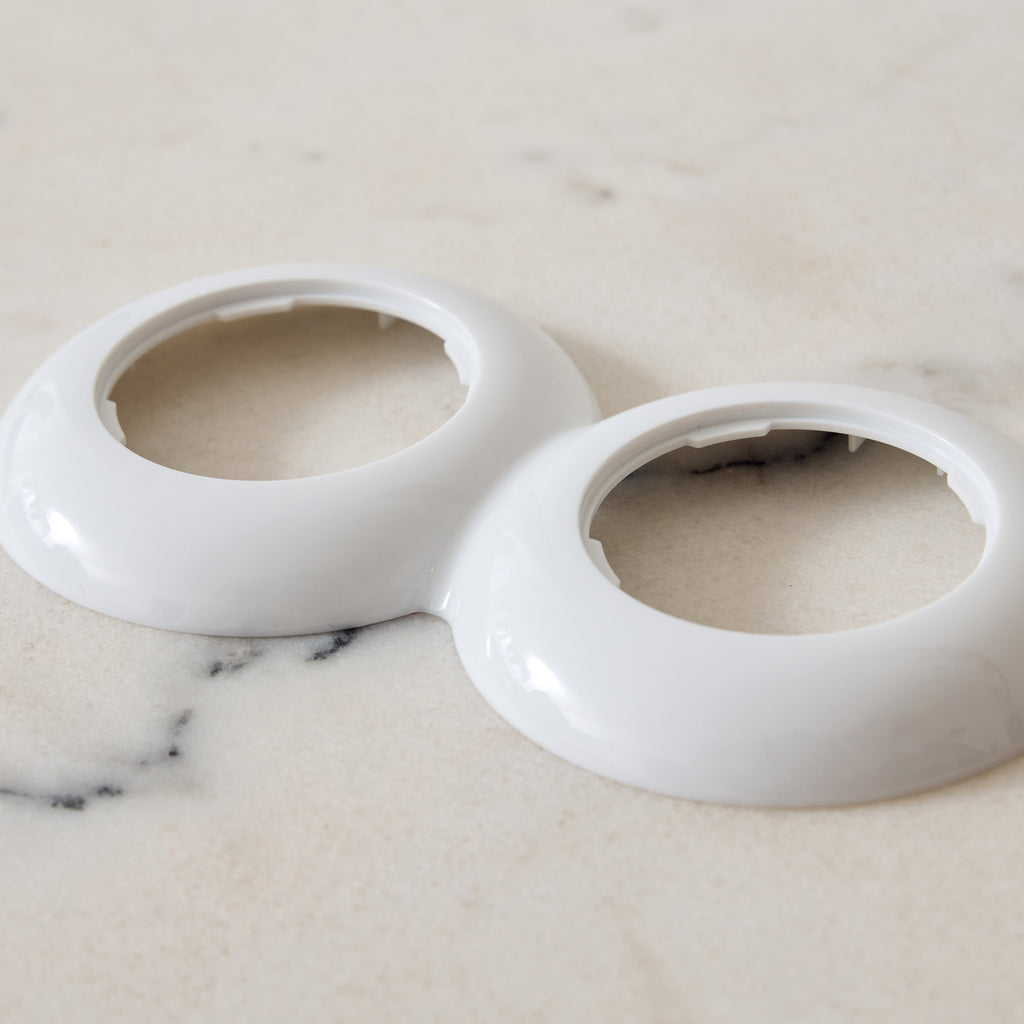 Plaque d'habillage inter/prise ronds