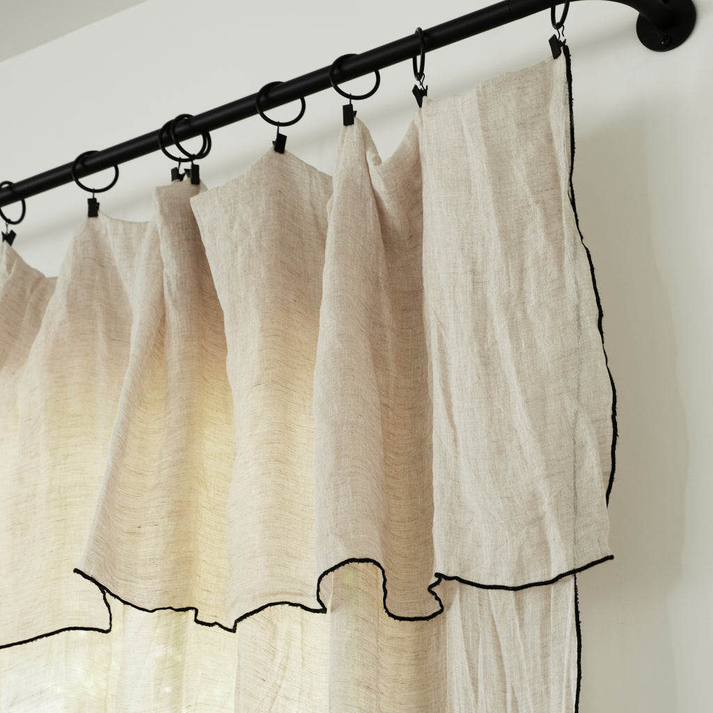 Lot de 10 anneaux en métal noir