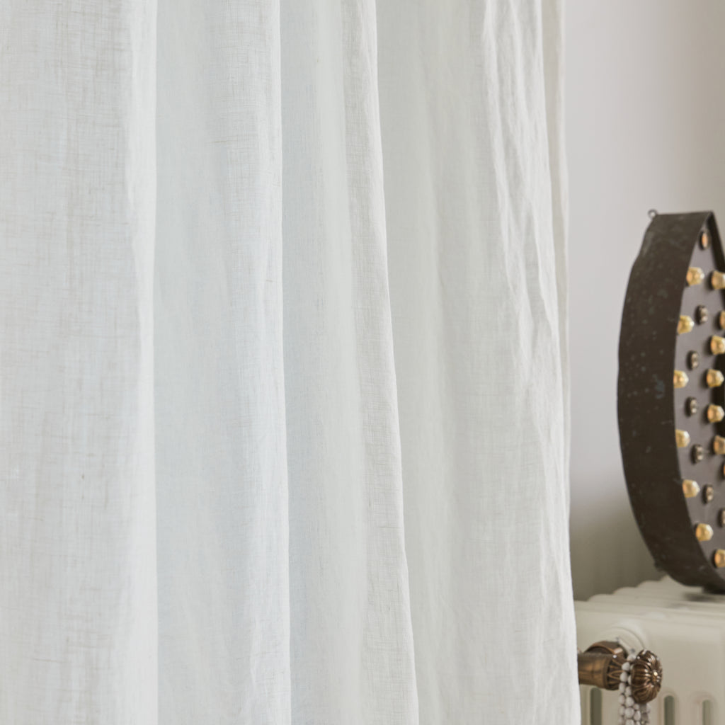 Rideau en lin lavé