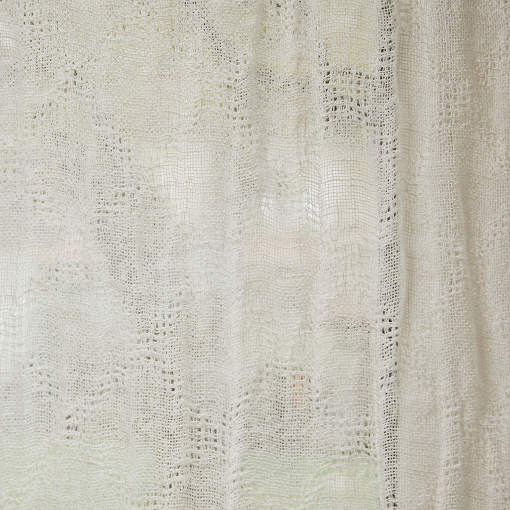 Rideau losanges en voile de lin