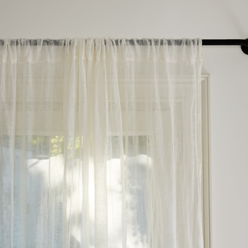 Rideau en voile de lin