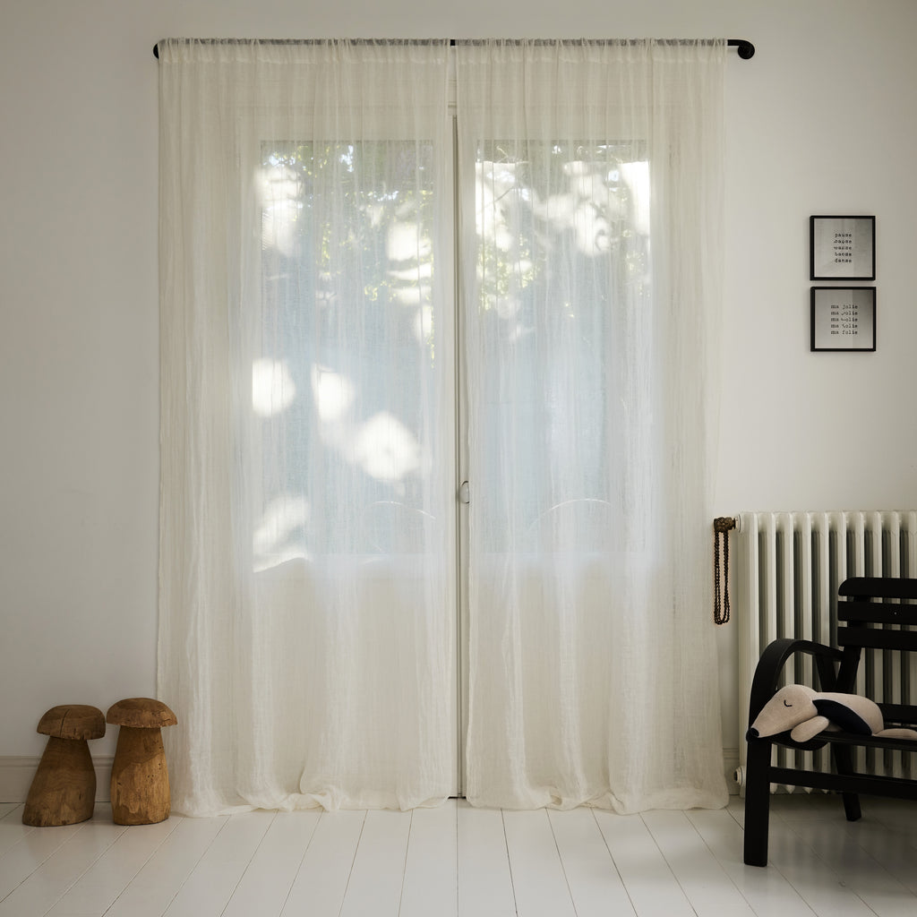 Rideau en voile de lin