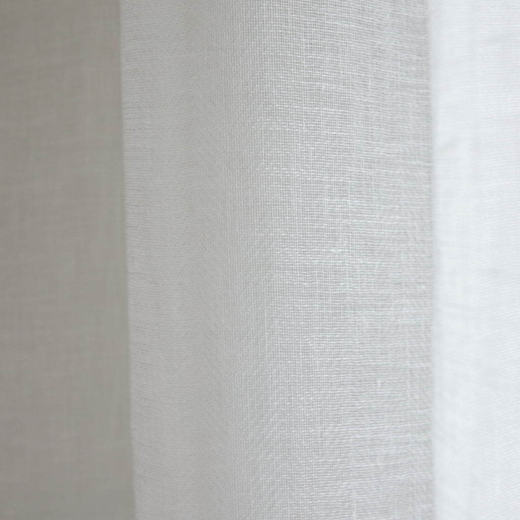 Rideau en voile de Lin Chevrons