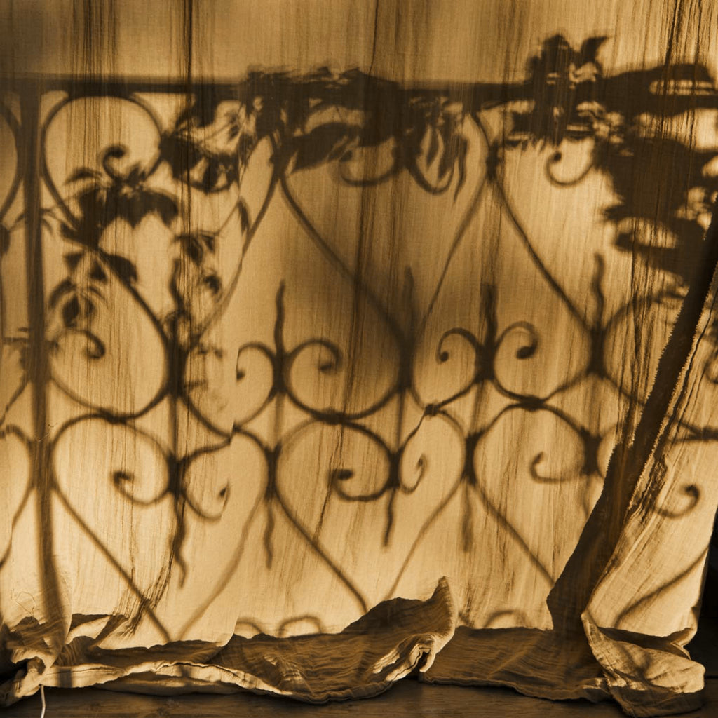 Rideau en voile de coton Caramel