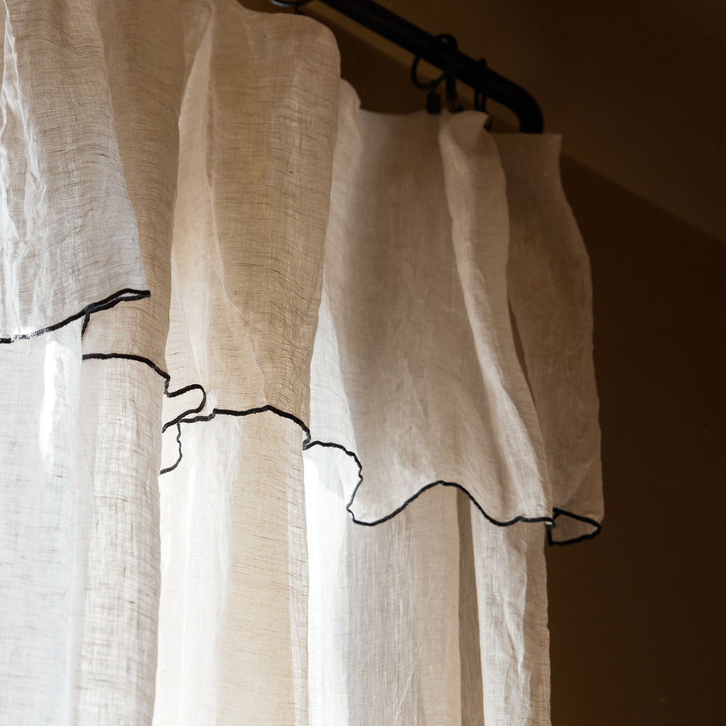 Rideau voile de lin lavé Naturel