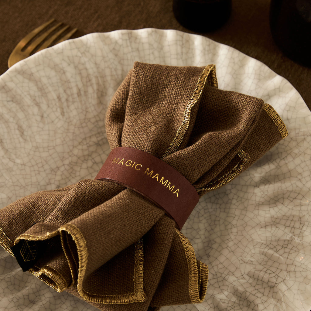 Rond de serviette en cuir