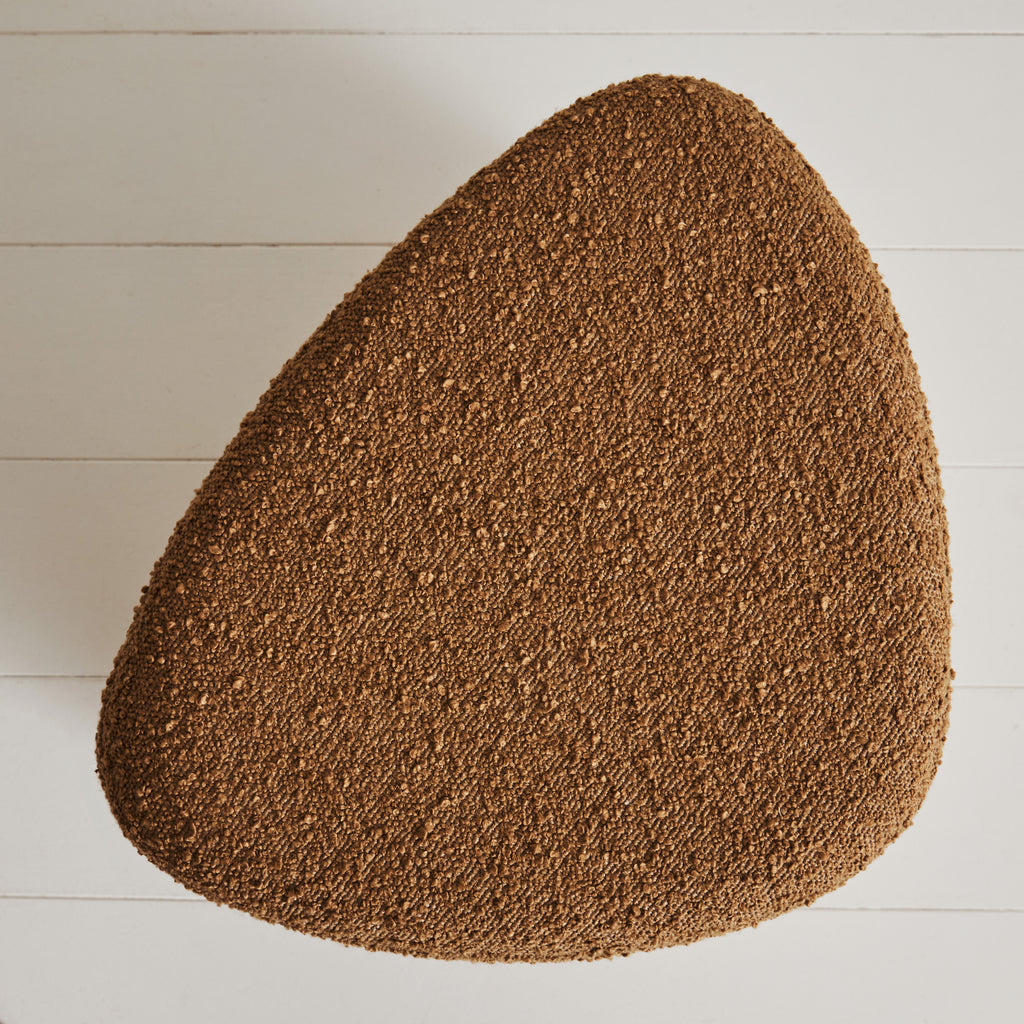 Tabouret bouclette ocre ou caramel