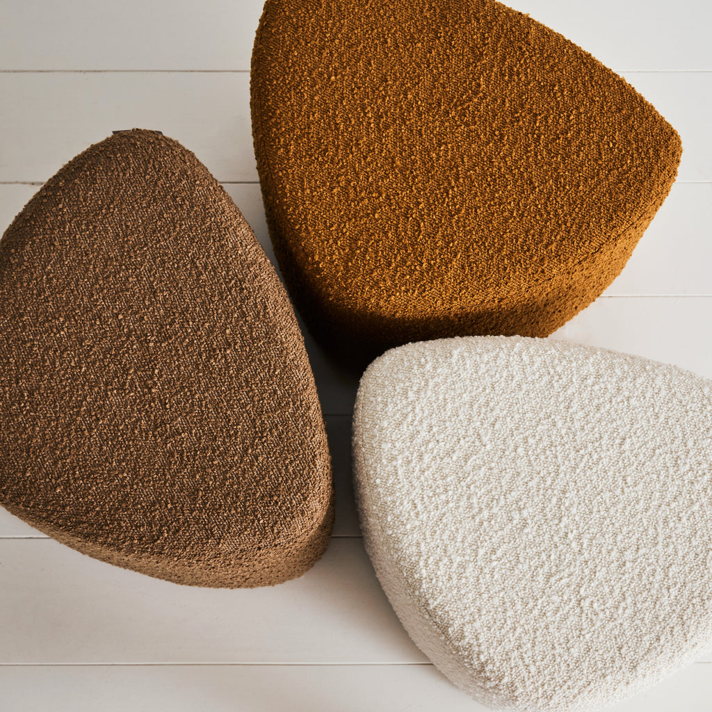 Tabouret bouclette crème