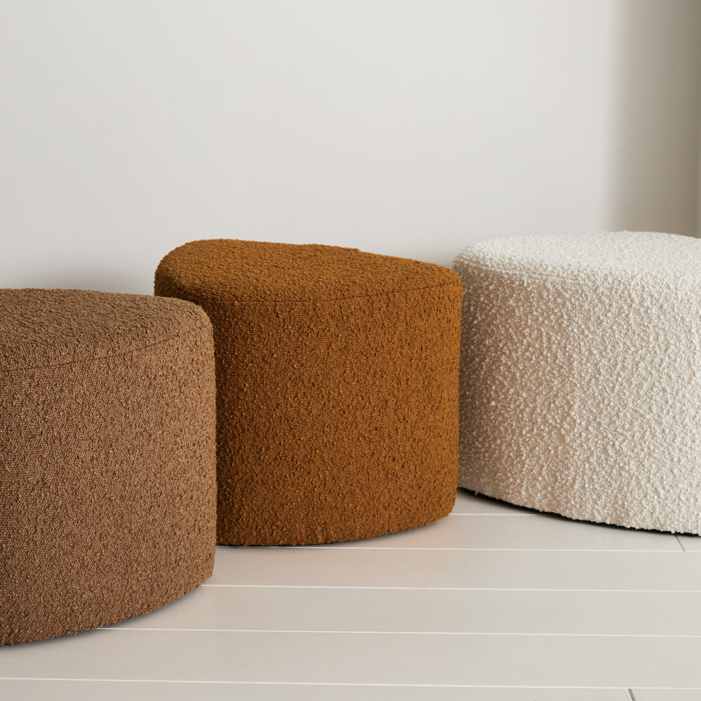 Tabouret bouclette crème