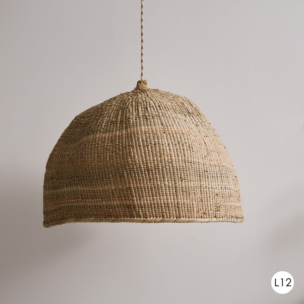 Grand abat-jour en Sisal