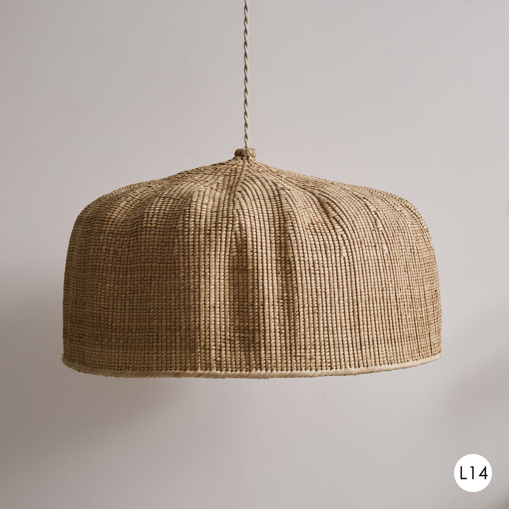 Grand abat-jour en Sisal