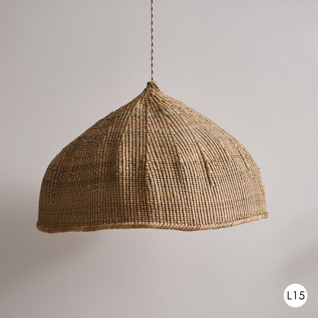 Grand abat-jour en Sisal